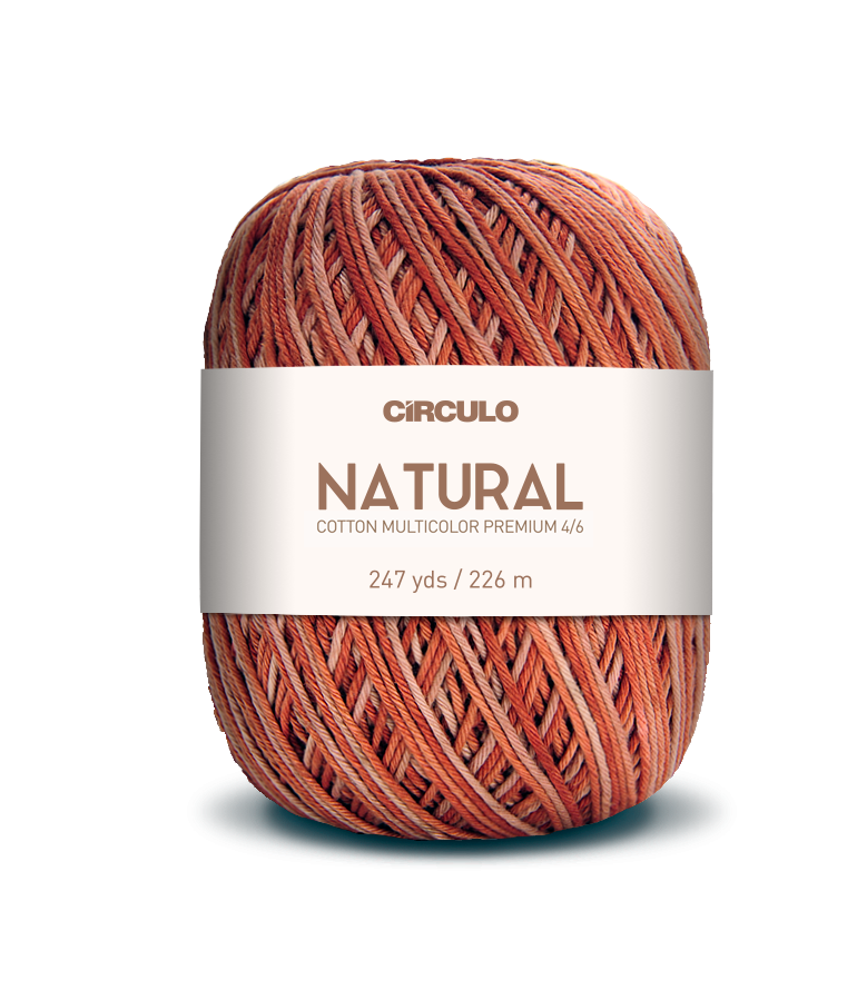 Círculo Barroco Multicolor Premium 4/6 – Fil de coton brésilien (226m / 200g)