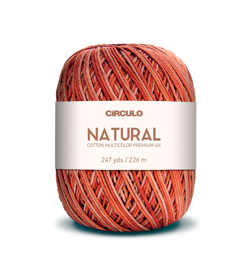 Círculo Barroco Multicolor Premium 4/6 – Fio de algodão brasileiro (226m / 200g)