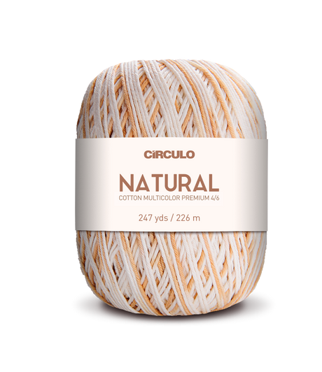 Círculo Barroco Multicolor Premium 4/6 – Fio de algodão brasileiro (226m / 200g)
