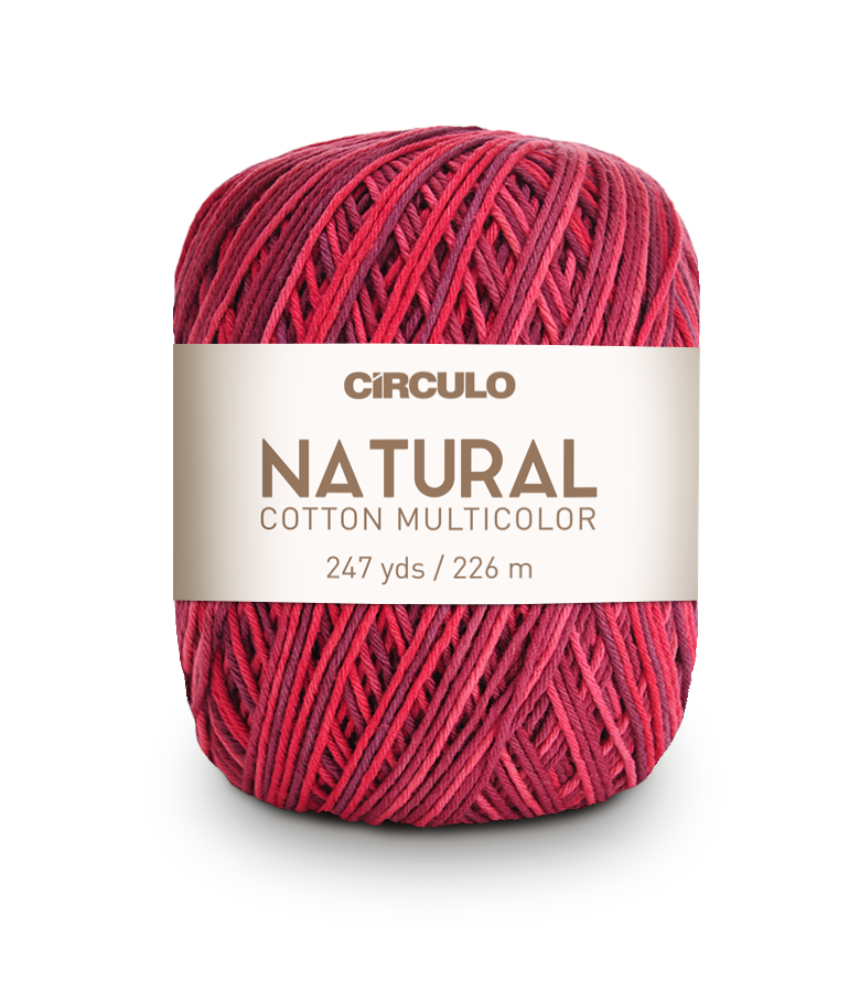 Círculo Natural Cotton Multicolor 4/6 – Fio de algodão (226 m / 200 g)