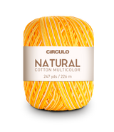 Círculo Natural Cotton Multicolor 4/6 – Fio de algodão (226 m / 200 g)