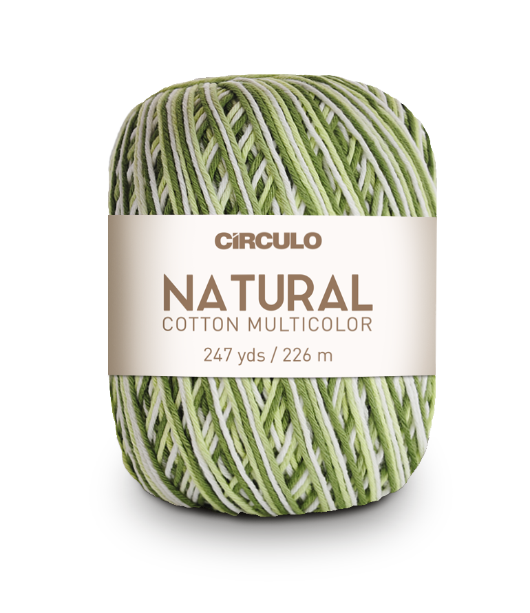 Círculo Natural Cotton Multicolor 4/6 – Fio de algodão (226 m / 200 g)