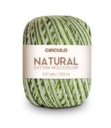 Círculo Natural Cotton Multicolor 4/6 – Fio de algodão (226 m / 200 g)