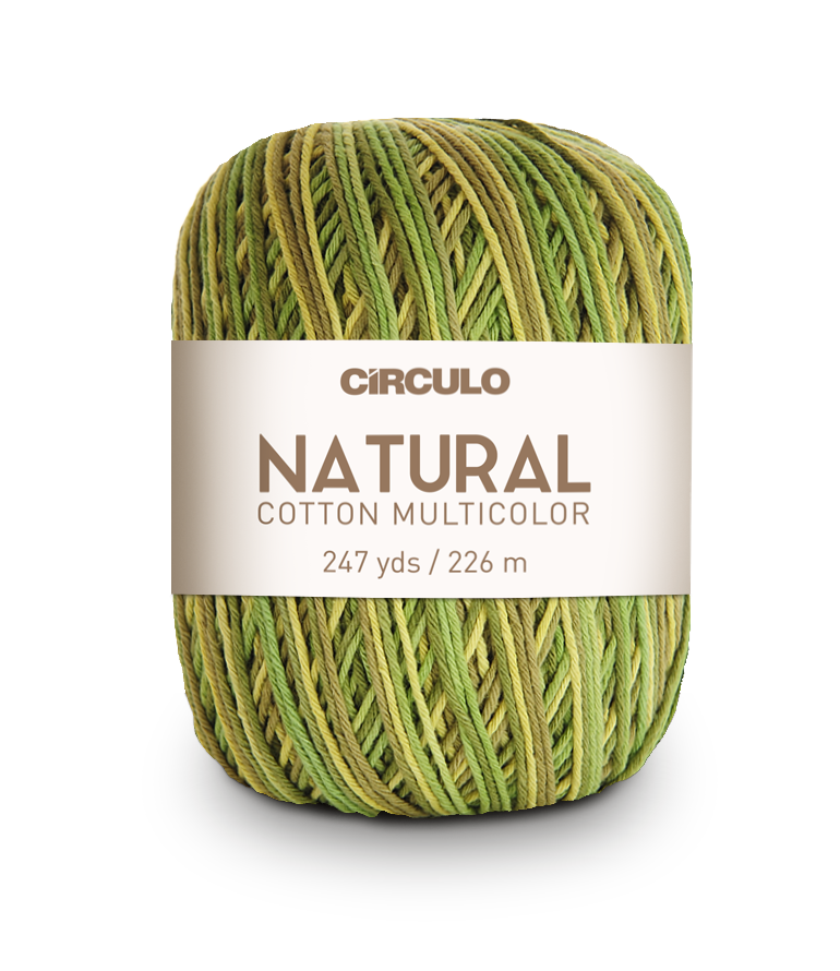 Círculo Natural Cotton Multicolor 4/6 – Fio de algodão (226 m / 200 g)
