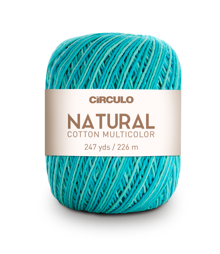 Círculo Natural Cotton Multicolor 4/6 – Fio de algodão (226 m / 200 g)