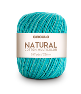 Círculo Natural Cotton Multicolor 4/6 – Fio de algodão (226 m / 200 g)