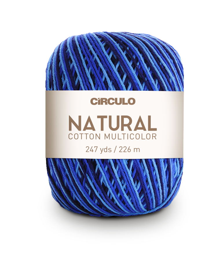 Círculo Natural Cotton Multicolor 4/6 – Fio de algodão (226 m / 200 g)