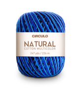 Círculo Natural Cotton Multicolor 4/6 – Fio de algodão (226 m / 200 g)