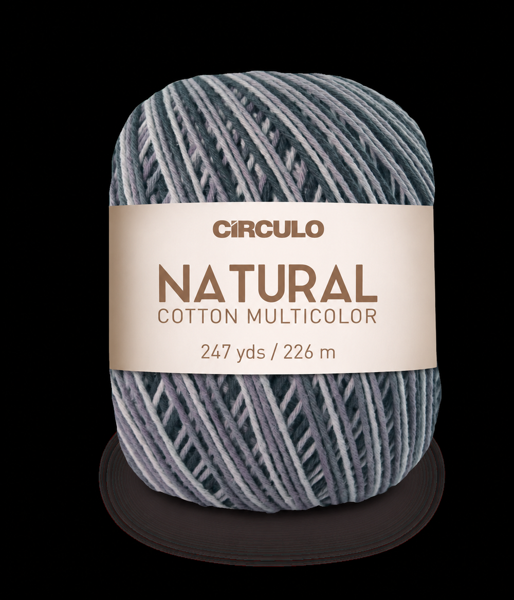 Círculo Natural Cotton Multicolor 4/6 – Fio de algodão (226 m / 200 g)