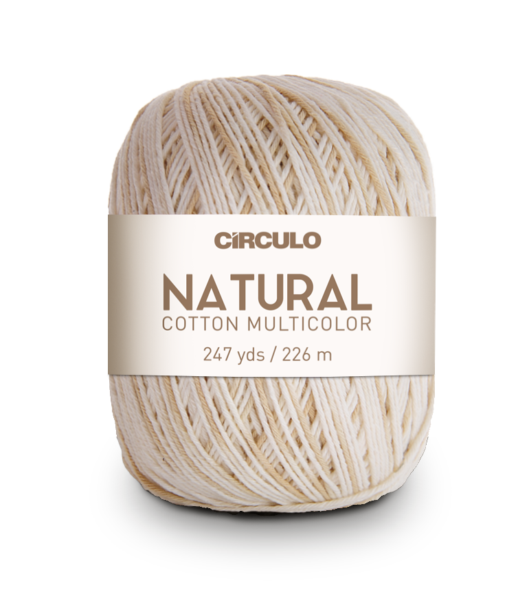 Círculo Natural Cotton Multicolor 4/6 – Fio de algodão (226 m / 200 g)