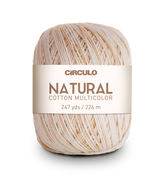 Círculo Natural Cotton Multicolor 4/6 – Fio de algodão (226 m / 200 g)