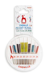 Pony Chenille Needles – Colour Eye Compact, No. 20/26