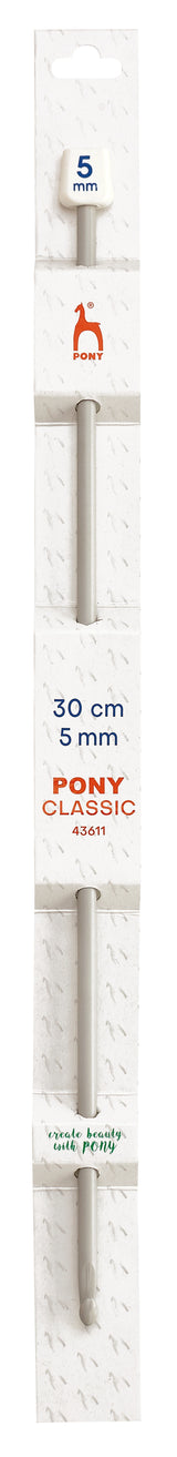 Pony Classic Aluminium Tunisian Crochet Hooks – 30 cm, 5.00 mm