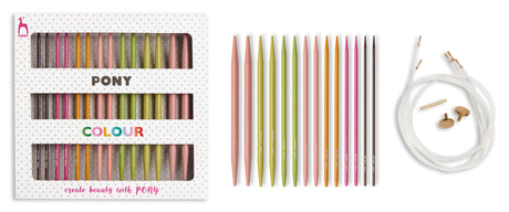 Pony Colour Interchangeable Knitting Needle Set – Design Box
