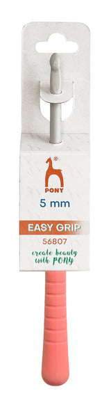 Pony Easy Grip Aluminium Crochet Hooks – 2 to 10 mm, 5.00 mm