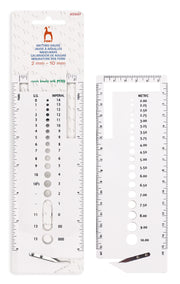 Pony Knitter's Gauge with Yarn Cutter – 2–10 mm, 2–10 mm