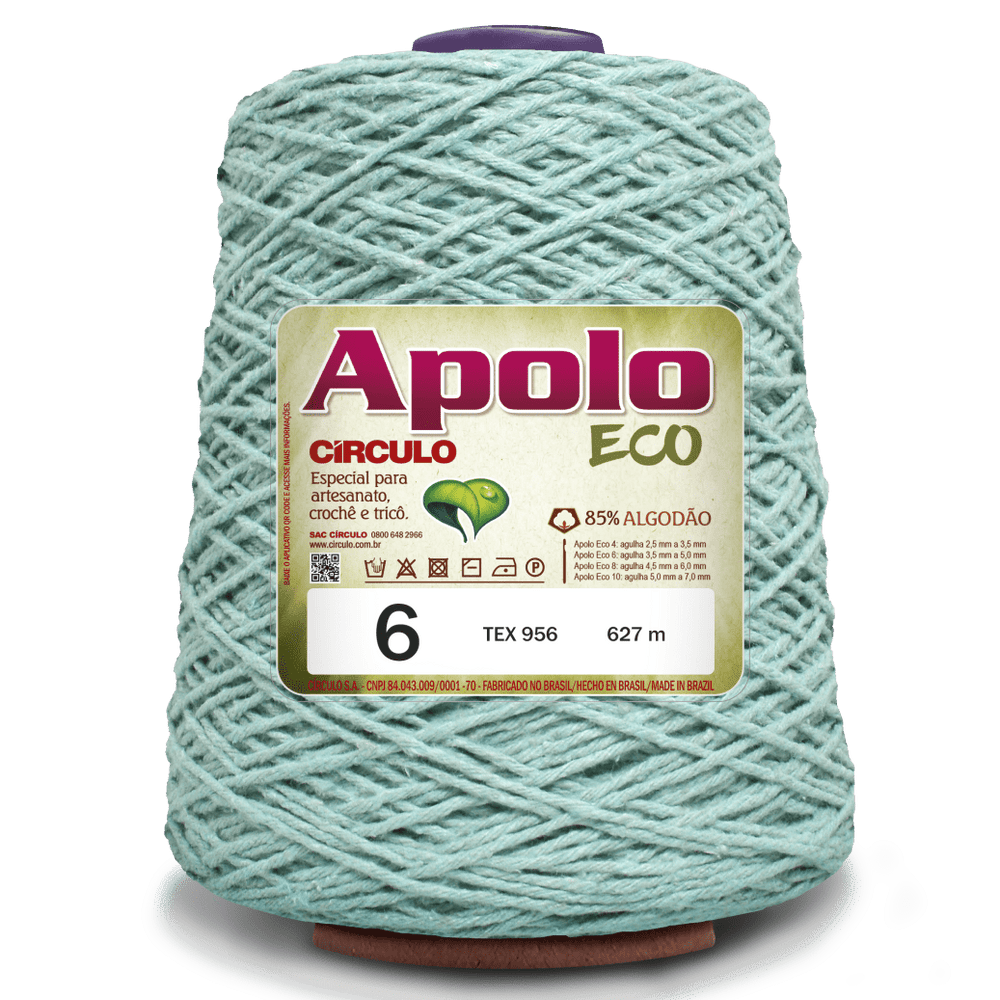 Apolo Eco 4/6 Cotton Cord Yarn – Ideal for Crochet Bags & Home Decor (600g) - Leo Hobby