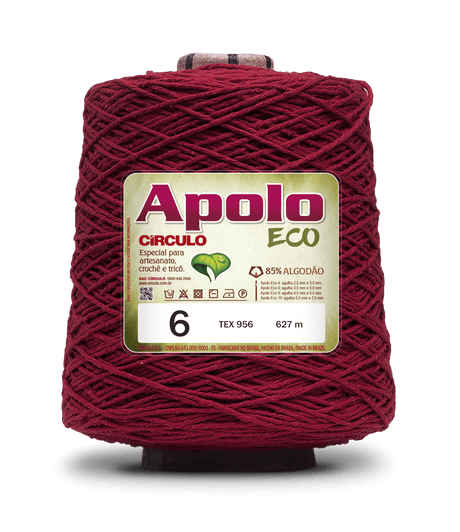 Apolo Eco 4/6 Cotton Cord Yarn – Ideal for Crochet Bags & Home Decor (600g) - Leo Hobby