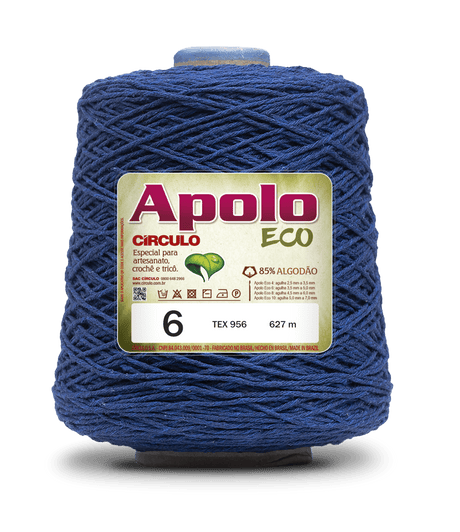 Apolo Eco 4/6 Cotton Cord Yarn – Ideal for Crochet Bags & Home Decor (600g) - Leo Hobby