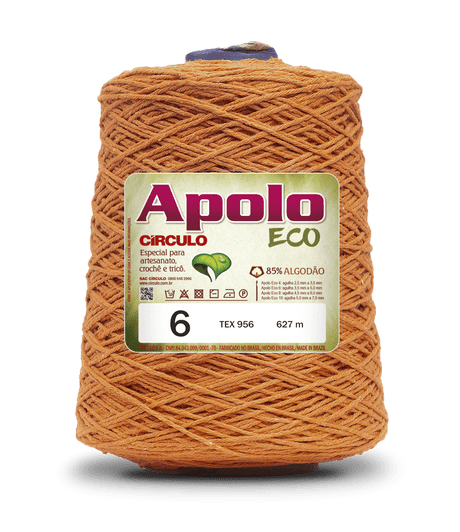 Apolo Eco 4/6 Cotton Cord Yarn – Ideal for Crochet Bags & Home Decor (600g) - Leo Hobby