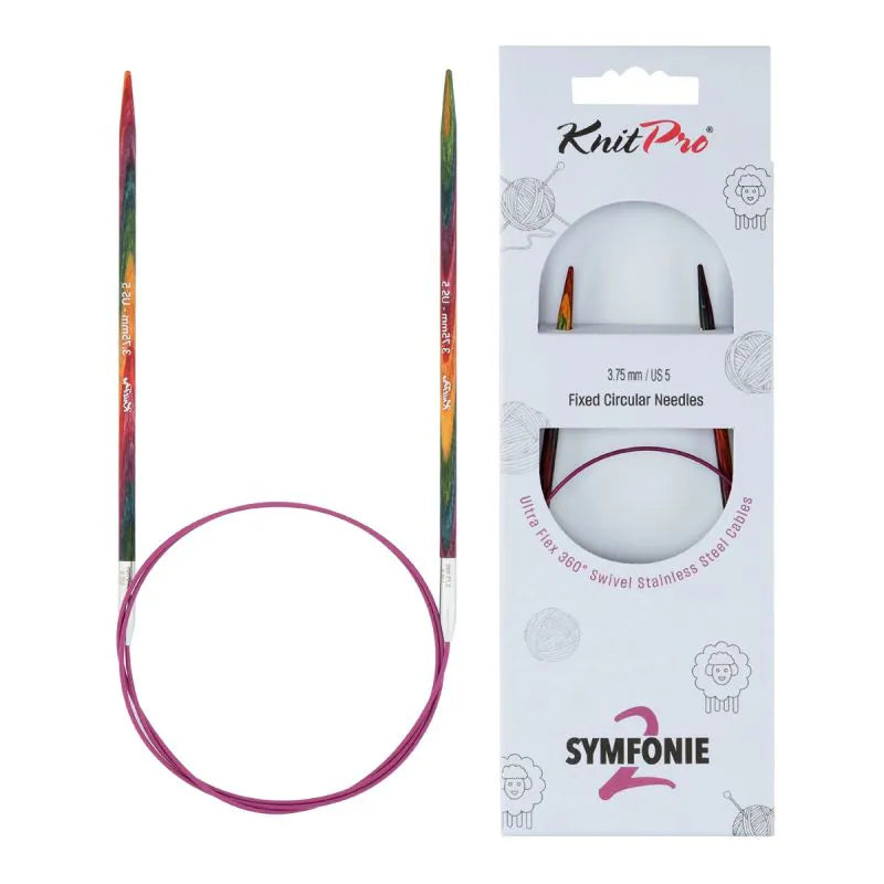 KnitPro Symfonie 2 fixed circular knitting needles, 3.75 mm