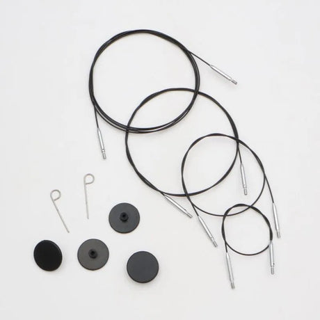 KnitPro Thin & Flex 360° Swivel Cables - Leo Hobby