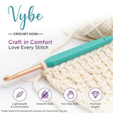 KnitPro VYBE crochet hook with comfortable non-slip ergonomic grip