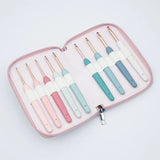 KnitPro VYBE Deluxe ergonomic crochet hooks in fabric storage case