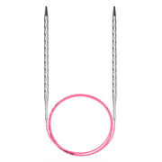 Unicorn Addi Circular Knitting Needles – Brass Tips with Pink Cable - Leo Hobby Marketplace